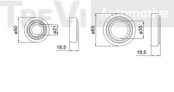Комплект подшипника ступицы колеса INA 713613840