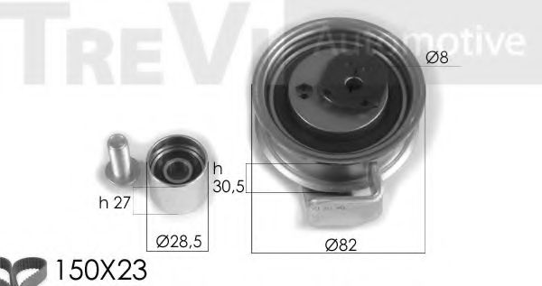 Комплект ремня ГРМ TREVI AUTOMOTIVE KD1327