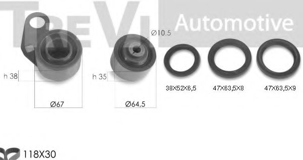 Комплект ремня ГРМ TREVI AUTOMOTIVE KD1439S