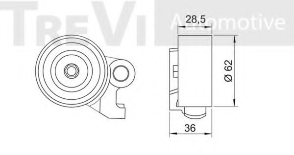 Натяжной ролик, ремень ГРМ BERTOLOTTI 70087