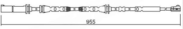 Сигнализатор, износ тормозных колодок BREMSI WI0687