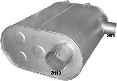 Глушитель выхлопных газов конечный POLMO 70.10