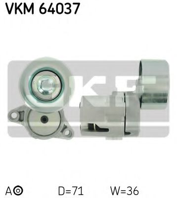Натяжной ролик, поликлиновой  ремень SKF VKM 64037