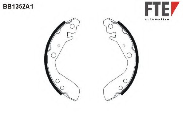 Комплект тормозных колодок FTE BB1352A1