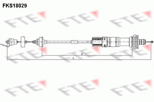 Трос, управление сцеплением FTE FKS18029