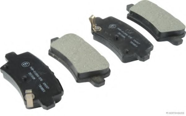 Комплект тормозных колодок, дисковый тормоз HERTH+BUSS JAKOPARTS J3614019