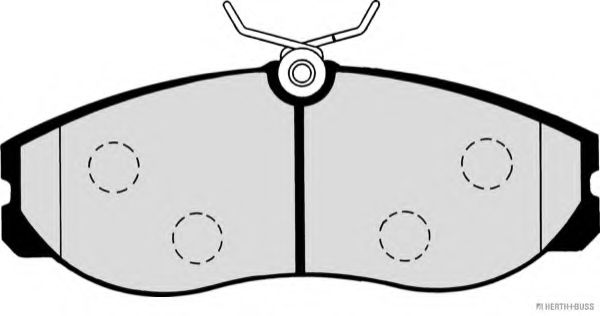 Комплект тормозных колодок, дисковый тормоз HERTH+BUSS JAKOPARTS J3601056