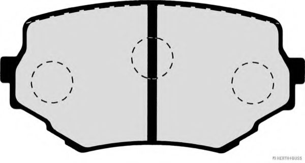 Комплект тормозных колодок, дисковый тормоз HERTH+BUSS JAKOPARTS J3608017