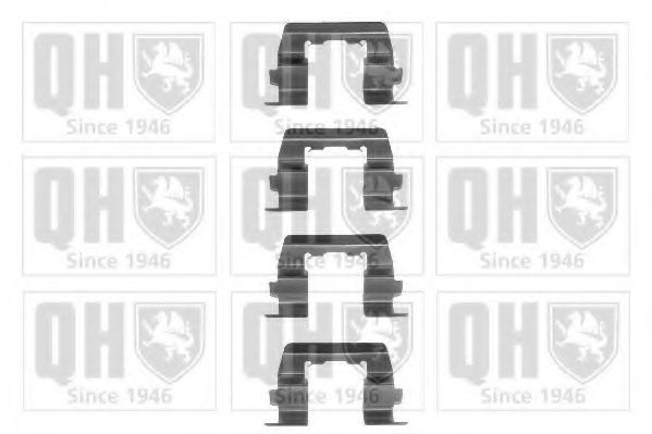 Комплектующие, колодки дискового тормоза QUINTON HAZELL BFK667