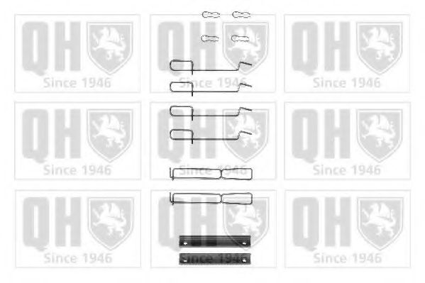 Комплектующие, колодки дискового тормоза QUINTON HAZELL BFK839