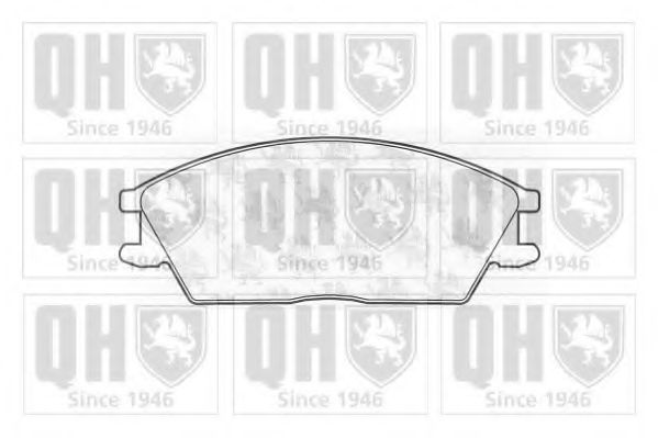 Комплект тормозных колодок, дисковый тормоз QUINTON HAZELL BP378