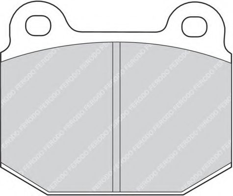 Комплект тормозных колодок, дисковый тормоз FERODO FDB1282