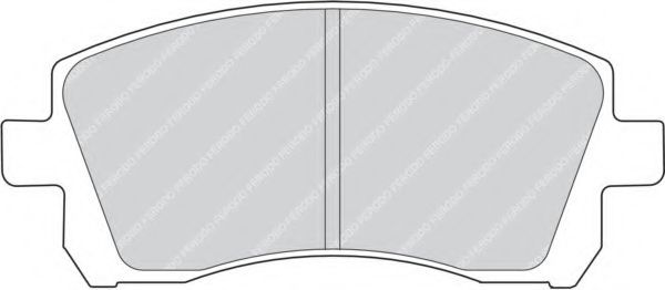 Комплект тормозных колодок, дисковый тормоз FERODO FDB1327