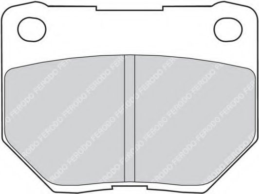 Комплект тормозных колодок, дисковый тормоз FERODO FDB1372