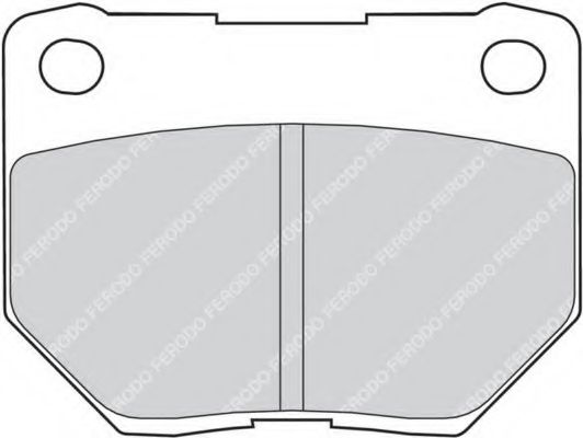 Комплект тормозных колодок, дисковый тормоз FERODO 23383