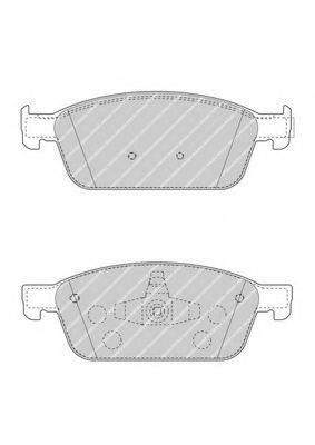 Комплект тормозных колодок, дисковый тормоз FERODO 25737