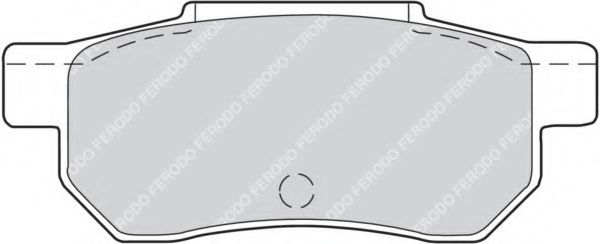 Комплект тормозных колодок, дисковый тормоз FERODO FDB472