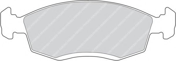 Комплект тормозных колодок, дисковый тормоз FERODO FDB579