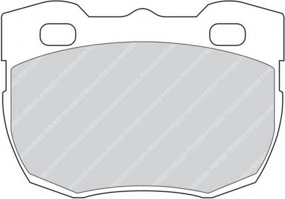 Комплект тормозных колодок, дисковый тормоз FERODO FDB747