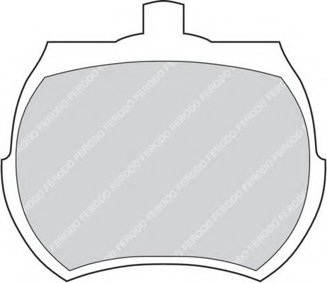 Комплект тормозных колодок, дисковый тормоз FERODO FDB824