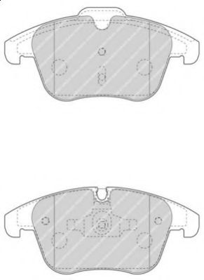 Комплект тормозных колодок, дисковый тормоз FERODO FSL4498