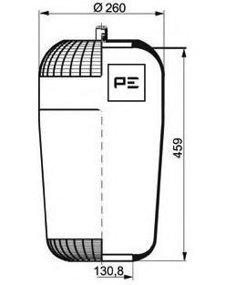 Кожух пневматической рессоры PE Automotive 084.111-70A