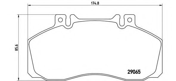 Комплект тормозных колодок, дисковый тормоз BREMBO P A6 008