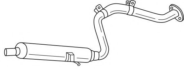 Средний глушитель выхлопных газов AKS DASIS SG21499