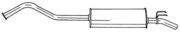 Глушитель выхлопных газов конечный AKS DASIS SG50619