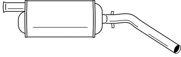 Глушитель выхлопных газов конечный AKS DASIS SG49614