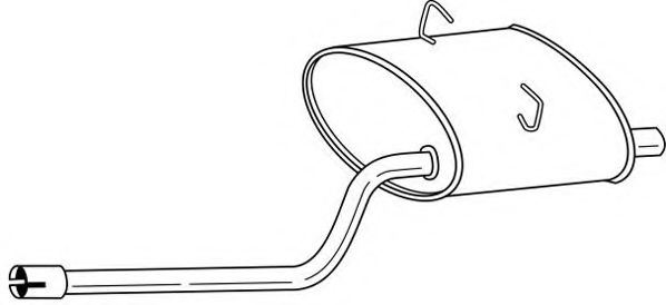 Глушитель выхлопных газов конечный AKS DASIS SG77605