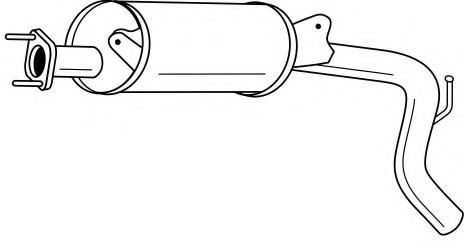 Глушитель выхлопных газов конечный AKS DASIS SG70614