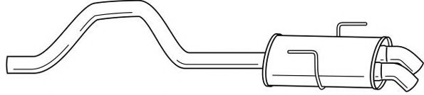 Глушитель выхлопных газов конечный AKS DASIS SG50687