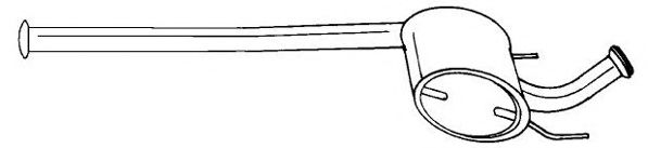 Средний глушитель выхлопных газов AKS DASIS SG49403