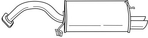 Глушитель выхлопных газов конечный AKS DASIS SG44617