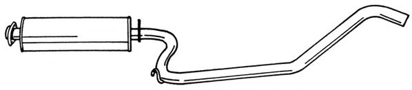 Средний глушитель выхлопных газов AKS DASIS SG40451