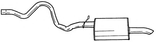 Глушитель выхлопных газов конечный AKS DASIS SG32610