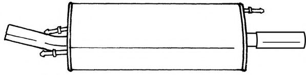 Глушитель выхлопных газов конечный AKS DASIS SG26624
