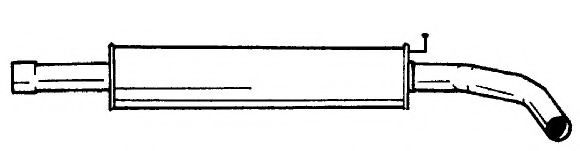 Средний глушитель выхлопных газов AKS DASIS SG22425