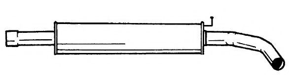 Средний глушитель выхлопных газов AKS DASIS SG22424