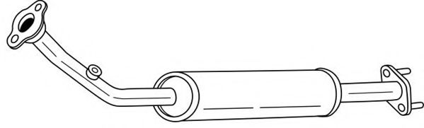 Средний глушитель выхлопных газов AKS DASIS SG21401