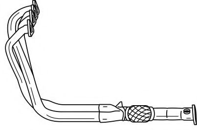 Труба выхлопного газа AKS DASIS SG12181
