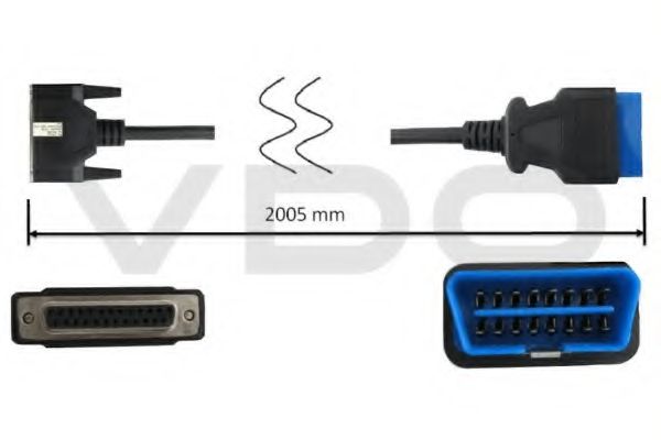 OBD-кабель, самодиагностирующий прибор VDO 03930161001