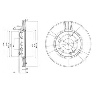 Тормозной диск DELPHI BG2771