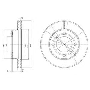 Тормозной диск DELPHI BG2891