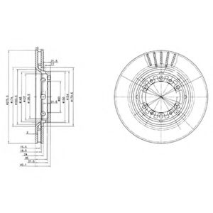 Тормозной диск DELPHI BG3115