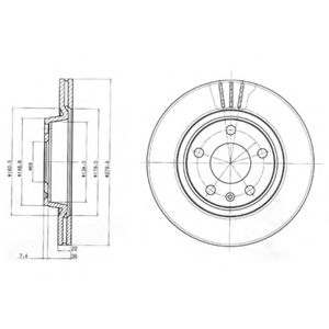 Тормозной диск DELPHI BG3198