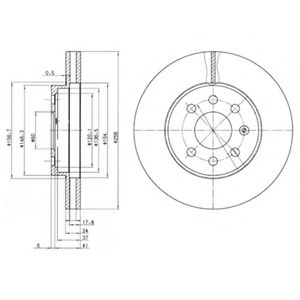 Тормозной диск DELPHI BG3334