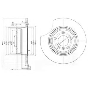 Тормозной диск DELPHI BG3629