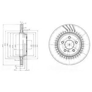 Тормозной диск DELPHI BG3727